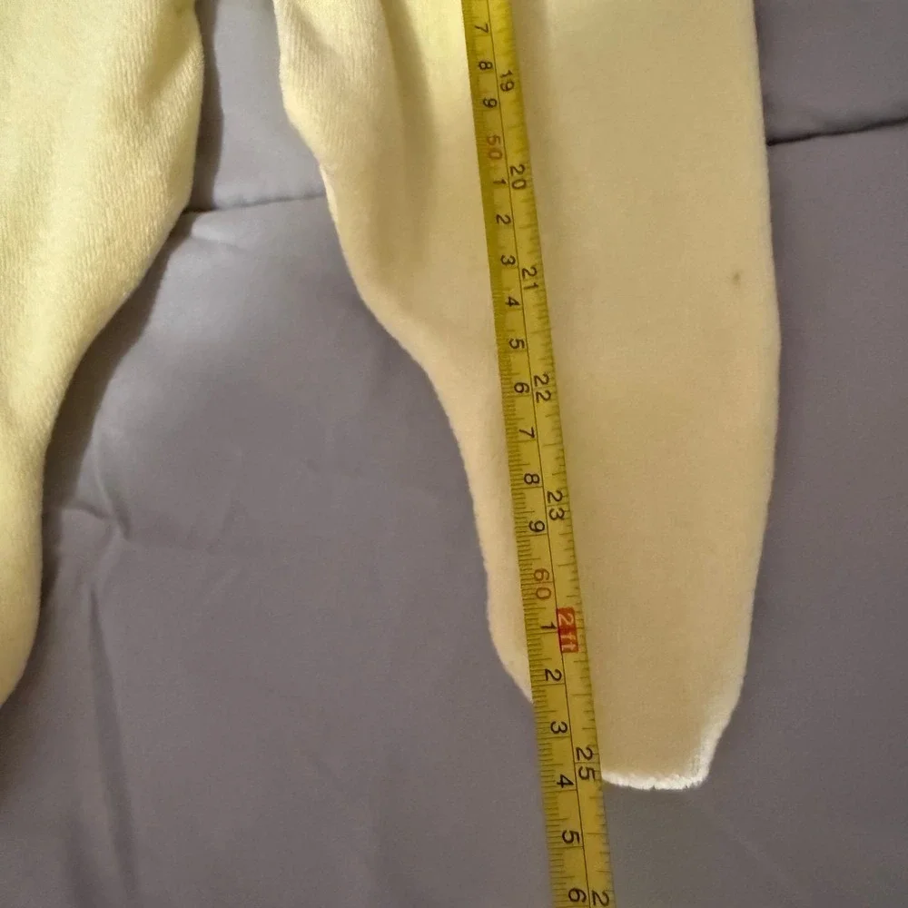 Vintage carters baby yellow bear sleeper one piece footed 6-9 mos terry cloth‎